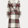 Abrigos cruzados de espiga en mezcla de lana a cuadros multicolor de Ralph Lauren para mujer Abrigos cruzados de espiga en mezcla de lana a cuadros multicolor de Ralph Lauren para mujer