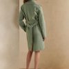 Abrigos cruzados de lana y cachemir Ralph Lauren Cameo para mujer en verde Abrigos cruzados de lana y cachemir Ralph Lauren Cameo para mujer en verde