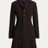 Abrigos entallados de tweed Ralph Lauren para mujer en color marrón Abrigos entallados de tweed Ralph Lauren para mujer en color marrón