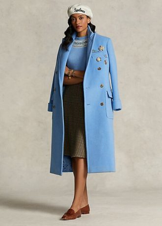 Abrigos tipo polo azules para mujer de la colección Spelman de Ralph Lauren