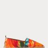Alpargatas Ralph Lauren Bowsworth de lino con estampado floral para hombre en color naranja