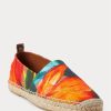 Alpargatas Ralph Lauren Bowsworth de lino con estampado floral para hombre en color naranja