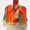 Alpargatas Ralph Lauren Bowsworth de lino con estampado floral para hombre en color naranja