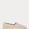Alpargatas Ralph Lauren Cevio de lona lavada en color crema para hombre