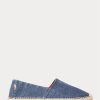 Alpargatas Ralph Lauren Cevio de lona lavada para hombre en azul marino claro