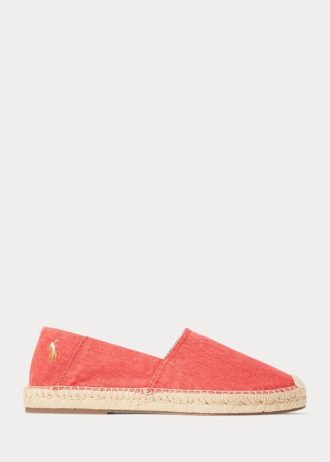 Zapatos casuales de lona lavada Ralph Lauren Cevio para hombre en color rojo