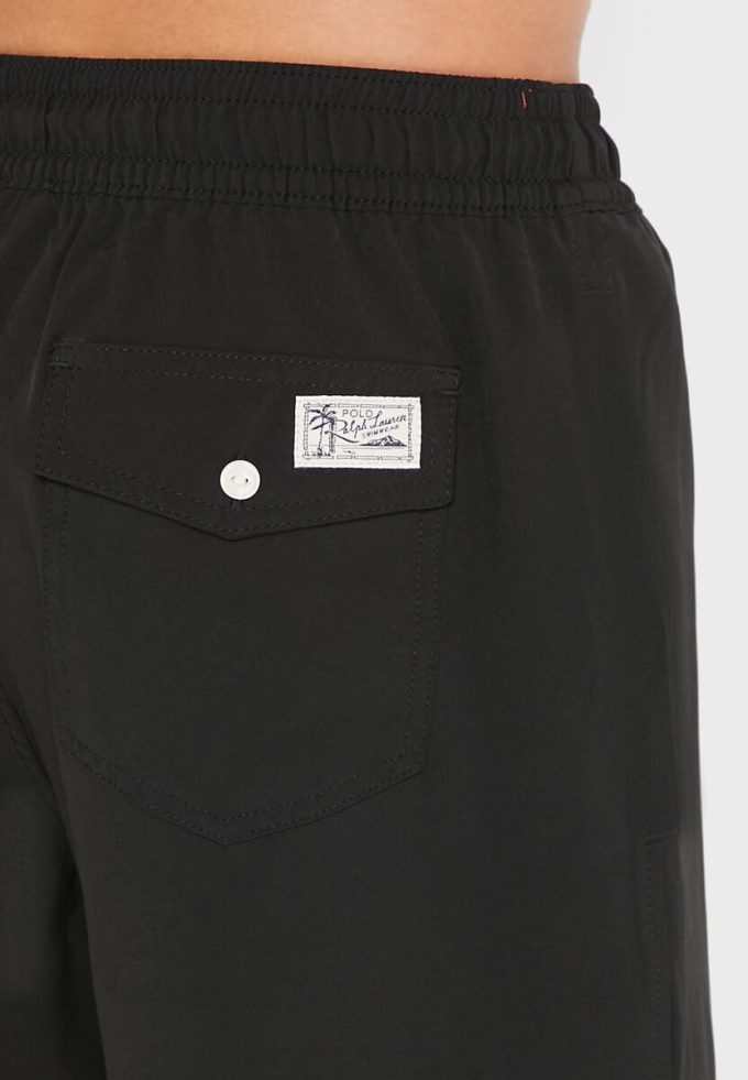 Bañador corto con cordón Ralph Lauren para hombre, color negro Bañador corto con cordón Ralph Lauren para hombre, color negro