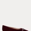 Bailarinas de terciopelo Ralph Lauren Lilah en color burdeos para mujer Bailarinas de terciopelo Ralph Lauren Lilah en color burdeos para mujer