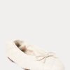Bailarinas Ralph Lauren de piel de cordero acolchada color crema para mujer Bailarinas Ralph Lauren de piel de cordero acolchada color crema para mujer