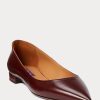 Bailarinas Ralph Lauren Kendrya de piel de becerro color marrón para mujer Bailarinas Ralph Lauren Kendrya de piel de becerro color marrón para mujer