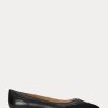 Bailarinas Ralph Lauren Loraine de piel bruñida para mujer, color negro Bailarinas Ralph Lauren Loraine de piel bruñida para mujer, color negro
