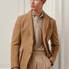 Blazer deportivo de sarga de lana texturizada Ralph Lauren Hadley para hombre, color marrón