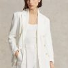 Blazers de lino Ralph Lauren blancos para mujer