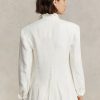 Blazers de lino Ralph Lauren blancos para mujer