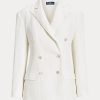 Blazers de lino Ralph Lauren blancos para mujer