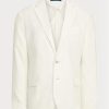 Blazers de traje de lino suave Ralph Lauren Polo blancos para hombre Blazers de traje de lino suave Ralph Lauren Polo blancos para hombre
