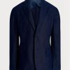 Blazers de traje de lino suave Ralph Lauren Polo para hombre en azul marino