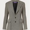 Blazers de tweed Ralph Lauren negros para mujer