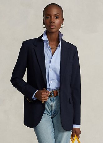 Blazers elásticos de dos botones Ralph Lauren para mujer en color azul marino