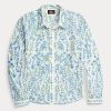 Blusa de algodón con bordado floral multicolor para mujer de Ralph Lauren