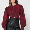 Blusas con botones Ralph Lauren rojas para mujer
