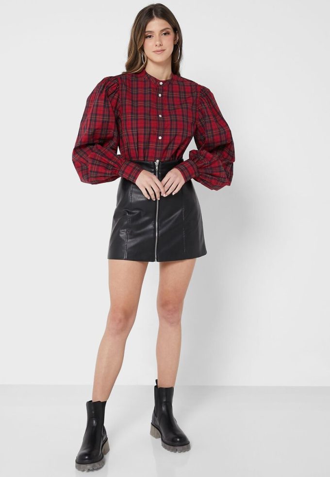 Blusas con botones Ralph Lauren rojas para mujer