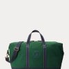 Bolsas de lona verdes con el logotipo de Ralph Lauren bordado para hombre