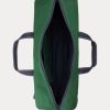 Bolsas de lona verdes con el logotipo de Ralph Lauren bordado para hombre