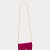 Bolso bandolera mediano Adair de piel Ralph Lauren para mujer en color fucsia y baya