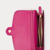 Bolso bandolera mediano Adair de piel Ralph Lauren para mujer en color fucsia y baya
