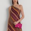 Bolso bandolera mediano Adair de piel Ralph Lauren para mujer en color fucsia y baya