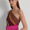 Bolso bandolera mediano Adair de piel Ralph Lauren para mujer en color fucsia y baya