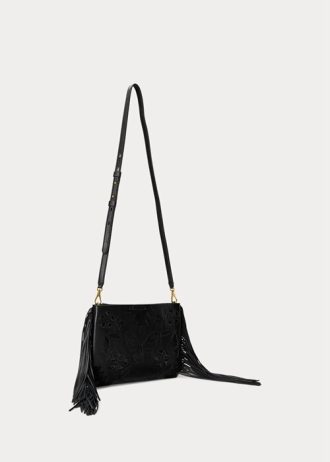 Bolso bandolera mediano Elaina de piel negra para mujer de Ralph Lauren