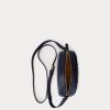 Bolso bandolera mediano Jordynn de piel Ralph Lauren para mujer, color azul marino francés