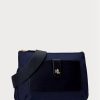 Bolso bandolera mediano Ralph Lauren Oxford Jamey para mujer en azul marino