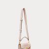 Bolso bandolera pequeño Tayler de piel napa Ralph Lauren para mujer en color rosa claro/vainilla