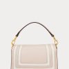 Bolso bandolera pequeño Tayler de piel napa Ralph Lauren para mujer en color rosa claro/vainilla