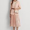 Bolso bandolera pequeño Tayler de piel napa Ralph Lauren para mujer en color rosa claro/vainilla