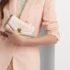 Bolso bandolera pequeño Tayler de piel napa Ralph Lauren para mujer en color rosa claro/vainilla