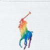 Bolso de mano Ralph Lauren Pride de lona blanca y multicolor para mujer Bolso de mano Ralph Lauren Pride de lona blanca y multicolor para mujer