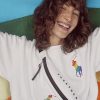 Bolso de mano Ralph Lauren Pride de lona blanca y multicolor para mujer Bolso de mano Ralph Lauren Pride de lona blanca y multicolor para mujer