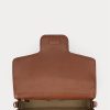 Bolso mediano de lona a rayas Ralph Lauren para mujer, color tostado/azul marino Bolso mediano de lona a rayas Ralph Lauren para mujer, color tostado/azul marino