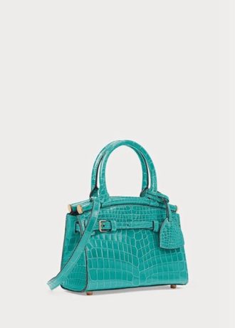 Bolso Ralph Lauren Alligator Mini RL50 para mujer en color menta