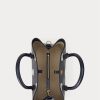 Bolso satchel pequeño Marcy de piel con lunares Ralph Lauren para mujer en azul marino/vainilla refinado Bolso satchel pequeño Marcy de piel con lunares Ralph Lauren para mujer en azul marino/vainilla refinado