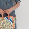 Bolso tote mediano Tyler de jacquard con monograma de Ralph Lauren para mujer, color caqui, estampado Mjcqrd/Portsid