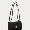 Bolsos de hombro medianos de cuero Ralph Lauren para mujer en color negro Bolsos de hombro medianos de cuero Ralph Lauren para mujer en color negro