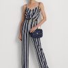 Bolsos de hombro medianos de piel napa acolchada Ralph Lauren para mujer en azul marino refinado Bolsos de hombro medianos de piel napa acolchada Ralph Lauren para mujer en azul marino refinado