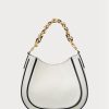 Bolsos de hombro pequeños Charli de cuero Ralph Lauren para mujer en blanco Bolsos de hombro pequeños Charli de cuero Ralph Lauren para mujer en blanco
