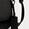 Bolsos de hombro pequeños Maddy de cuero negro para mujer de Ralph Lauren Bolsos de hombro pequeños Maddy de cuero negro para mujer de Ralph Lauren