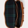 Bolsos de mensajero Ralph Lauren Heritage de piel marrón para hombre
